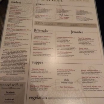 Farmer's Table - And great food choices - Desserts Near Me - Boca Raton, Florida