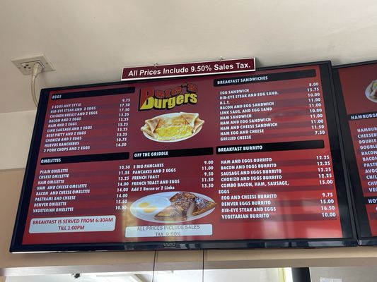 Menu photo 1 Pete's Burgers Los Angeles, CA Menu photo 1 Pete's Burgers Los Angeles, CA