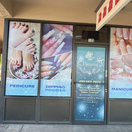 Exterior outside entrance of Flaming Nails & spa - Scottsdale, Arizona Exterior outside entrance of Flaming Nails & spa - Scottsdale, Arizona