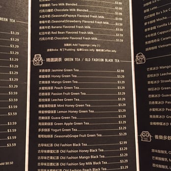 Boba Ave Express - Menu 2 - Bubble Tea Near Me - Arcadia, California