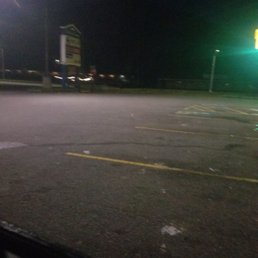 empty parking lot at night empty parking lot at night