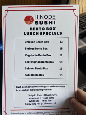 Menu photo 8 Hinode Oviedo, FL