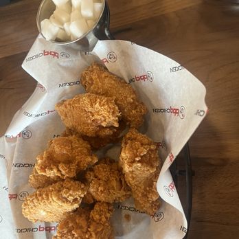 bb.q Chicken - Original wings  This is my favorite!!!!  During their lunch special (6of them)  you can get fries and drink for $17!!!!!  It's so worth it - Chicken Shop Near Me - Beaverton, Oregon