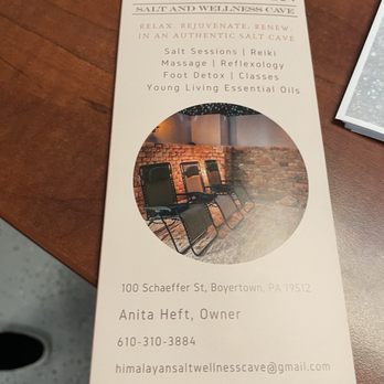 Himalayan Salt Cave - Brochure - Reflexology Near Me - Boyertown, Pennsylvania