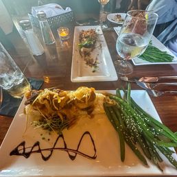 Scallops and green beans
