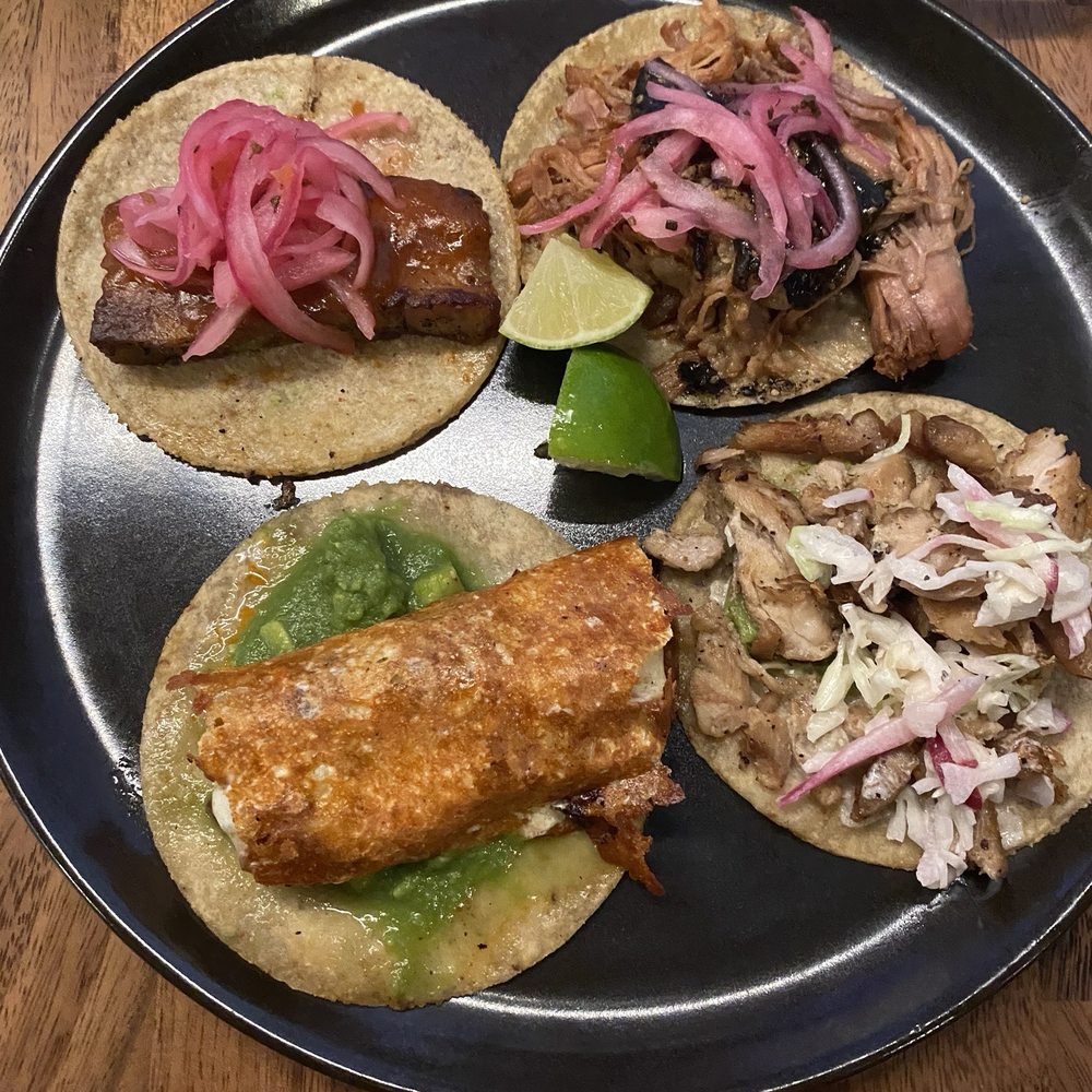 Teocalli Cocina - The tacos give to me with pork (that I don't eat). - Mexican Near Me - Longmont, Colorado Teocalli Cocina - The tacos give to me with pork (that I don't eat). - Mexican Near Me - Longmont, Colorado