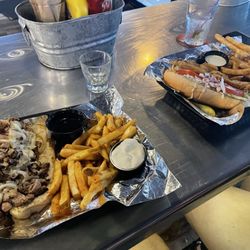The Pickled Loon Saloon of Emily - Aged prime melt and walleye sandwich
