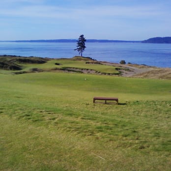 Golf Lesson Seattle - Chambers Bay 15th Hole - Golf Near Me - Seattle, Washington