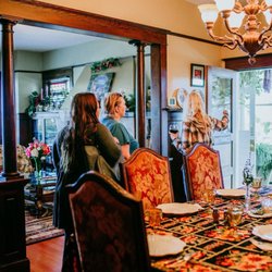 Nob Hill Riverview Bed & Breakfast - Giving a wine tour of the Inn ;-)