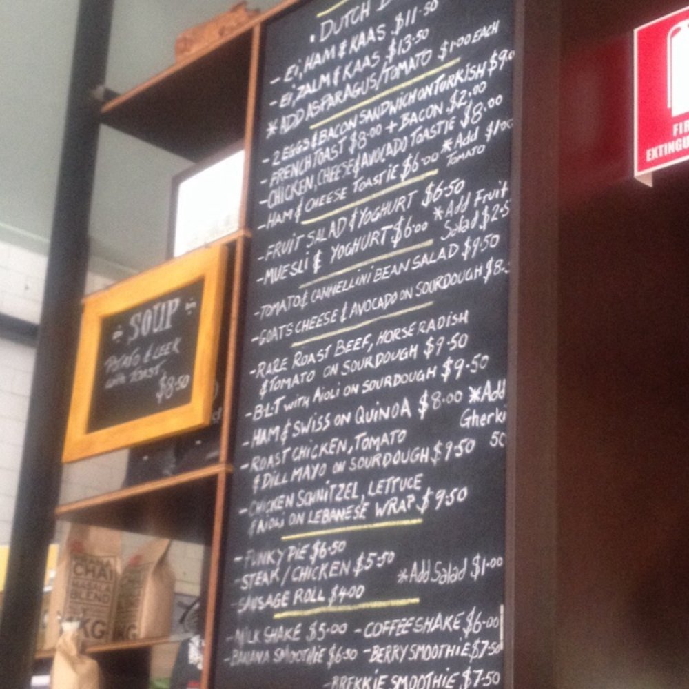 Town Bike Pitstop - Menu! - Coffee & Tea Near Me - Sydney, NSW
