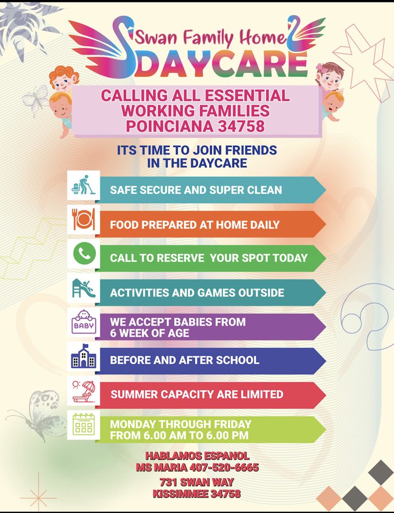 Swan Family Home DayCare - childcare center in Poinciana, FL