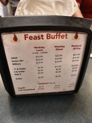 Menu photo 1 Feast Buffet Katy, TX