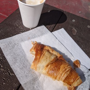 Buon Pane Italiano Bakery - My Nutella stuffed croissant and almond-milk cappuccino. All freshly made and delicious! - Bakeries Near Me - Miami Beach, Florida Buon Pane Italiano Bakery - My Nutella stuffed croissant and almond-milk cappuccino. All freshly made and delicious! - Bakeries Near Me - Miami Beach, Florida