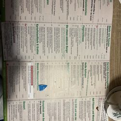 Die Knolle - Menu