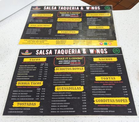 Menu photo 1 Salsa Taqueria & Wings Atlanta, GA Menu photo 1 Salsa Taqueria & Wings Atlanta, GA