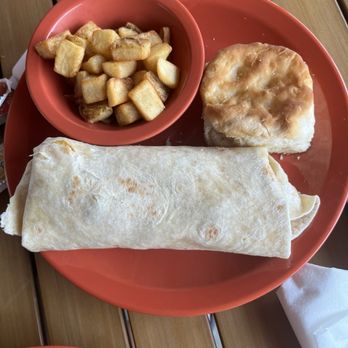 Fanny's - Breakfast Burrito, biscuit, and hashbrowns - Southern Near Me - Alexander City, Alabama Fanny's - Breakfast Burrito, biscuit, and hashbrowns - Southern Near Me - Alexander City, Alabama