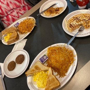 Waffle House - a breakfast of eggs, hash browns, and waffles - Breakfast & Brunch Near Me - Plainfield, Indiana