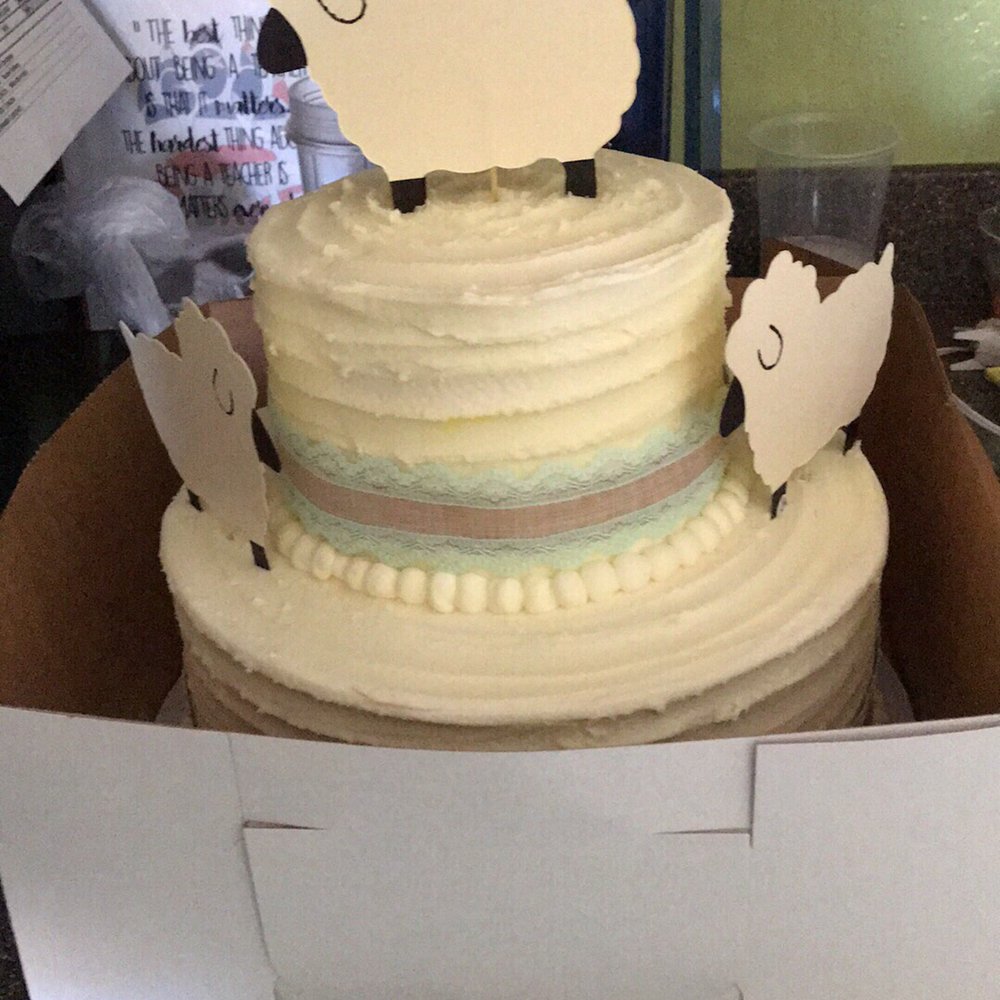 Barb's Cakery - The Lamb and ribbon decoration were added by me. - Bakeries Near Me - Fresno, California Barb's Cakery - The Lamb and ribbon decoration were added by me. - Bakeries Near Me - Fresno, California
