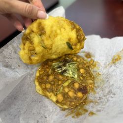 A &J Caribbean Taste - Doubles (~$4)