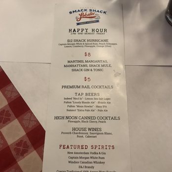 Smack Shack - Happy Hour Menu - Seafood Near Me - Minneapolis, Minnesota Smack Shack - Happy Hour Menu - Seafood Near Me - Minneapolis, Minnesota