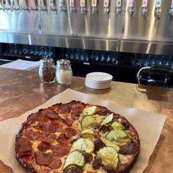 Bardo's Pizza - Half pepperoni/ Half pickle+ linguica - Pizza Near Me - Boston, Massachusetts Bardo's Pizza - Half pepperoni/ Half pickle+ linguica - Pizza Near Me - Boston, Massachusetts
