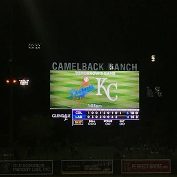 Camelback Ranch - Dodgers win 11 - 6 over the Rockies - Stadiums & Arenas Near Me - Phoenix, Arizona Camelback Ranch - Dodgers win 11 - 6 over the Rockies - Stadiums & Arenas Near Me - Phoenix, Arizona