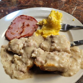 White Wolf Cafe - Biscuits & gravy, scrambled eggs, ham. - New American Near Me - Orlando, Florida White Wolf Cafe - Biscuits & gravy, scrambled eggs, ham. - New American Near Me - Orlando, Florida