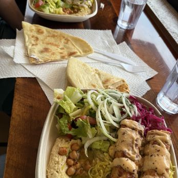Kamoon Arabian Cuisine - Chicken Kebab Plate صحن كباب دجاج Beef Kebab Plate صحن كباب لحم - Arabic Near Me - Missoula, Montana