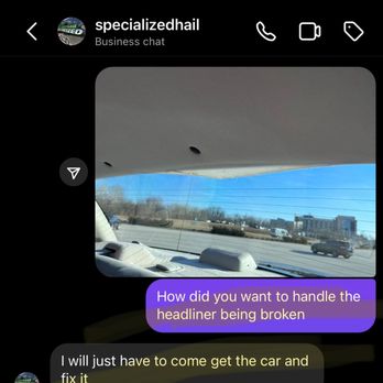Specialized Hail Company - He stated he would fix it and refuses now - Body Shops Near Me - Rogers, Arkansas