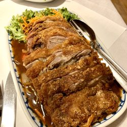 Thai Haus - Nr. 82 knusprige Ente mit Sojasprossen und Hoisin Soße!