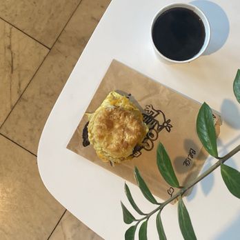 The Roaming Biscuit - Brisket egg and cheese biscuit and black coffee - Sandwiches Near Me - Cleveland, Ohio The Roaming Biscuit - Brisket egg and cheese biscuit and black coffee - Sandwiches Near Me - Cleveland, Ohio