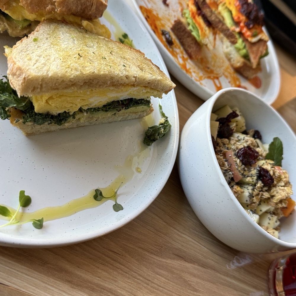 Full Circle Kitchen and Sound - Scrambled eggs, egg sandwich, sweet potato bowl, chili boiled toast. - Breakfast & Brunch Near Me - Covina, California Full Circle Kitchen and Sound - Scrambled eggs, egg sandwich, sweet potato bowl, chili boiled toast. - Breakfast & Brunch Near Me - Covina, California