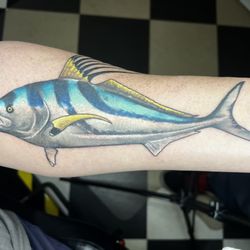 Olde Media Tattoo - Awesome looking Rooster Fish
