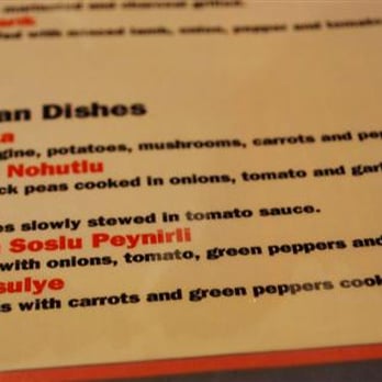 Topkapi Palace - Vegetarian mains for the £6.95 lunchtime meal deal. - Turkish Near Me - Manchester, XGM