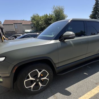 Auto Design Pro - Rivian R1T matte wrap and ceramic tint. - Auto Detailing Near Me - Pittsburg, California