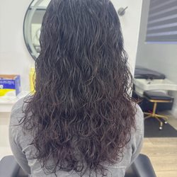 Sunesy Hair Design - Digital perm and haircut by manny