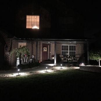 Green Effects - a house at night - Landscaping Near Me - New Lenox, Illinois