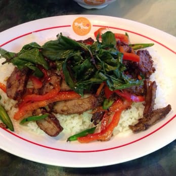 Thai by Thai - Deep fried duck with basil - Thai Near Me - Sterling, Virginia