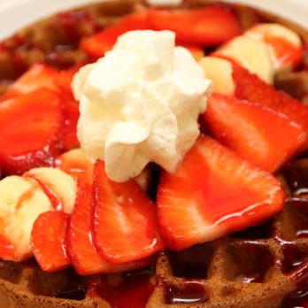 Breakfast Barn Country Kitchen - Strawberry Banana Waffle (batter also has stuff in it) - Breakfast & Brunch Near Me - Zellwood, Florida Breakfast Barn Country Kitchen - Strawberry Banana Waffle (batter also has stuff in it) - Breakfast & Brunch Near Me - Zellwood, Florida