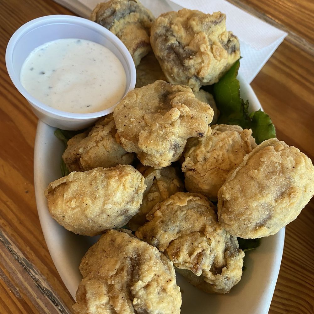 Stingaree - Fried mushrooms - Seafood Near Me - Crystal Beach, Texas Stingaree - Fried mushrooms - Seafood Near Me - Crystal Beach, Texas