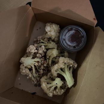 Kapow Noodle Bar - General Tso's Cauliflower. Sauce on the side for delivery. Very tasty. - Asian Fusion Near Me - West Palm Beach, Florida Kapow Noodle Bar - General Tso's Cauliflower. Sauce on the side for delivery. Very tasty. - Asian Fusion Near Me - West Palm Beach, Florida