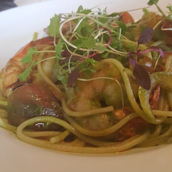 Mariposa - Tiger prawns with Quinoa Pasta!!! - New American Near Me - Honolulu, Hawaii Mariposa - Tiger prawns with Quinoa Pasta!!! - New American Near Me - Honolulu, Hawaii