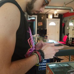 Excalibur Tattoo - Here with my friend to get his tattoo