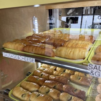 Kolache Bar - Sausage and cheese kolache - Donuts Near Me - Houston, Texas