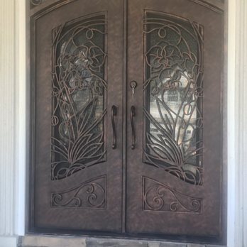 Forever Custom Iron Doors - Exterior view of installed doors - Door Sales/Installation Near Me - Morganville, New Jersey
