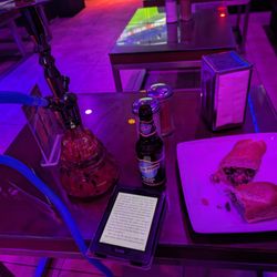 Glow Hookah Lounge - Milken Cookies hookah with Chicken Salad sandwich (and a good book!)