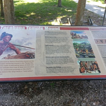 Philippe Park - Historical marker explaining the Indian Mound found within Philippe Park - Parks Near Me - Safety Harbor, Florida