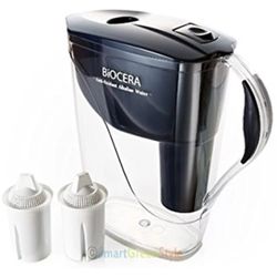 Arrowhead Ranch Water & Ice - Alkaline Water Pitcher with pH 8.5 - 9.5. One Alkaline filter could last for about 6-8 month if drink 3 pitchers a day.