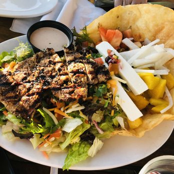 Pompano Joe's - Caribbean Taco Salad with Grilled Chicken - Seafood Near Me - Destin, Florida Pompano Joe's - Caribbean Taco Salad with Grilled Chicken - Seafood Near Me - Destin, Florida