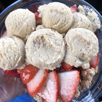 HI Cravings Mobile - Acai & coconut sorbet bowl w/ 2 side orders of cookie dough - Acai Bowls Near Me